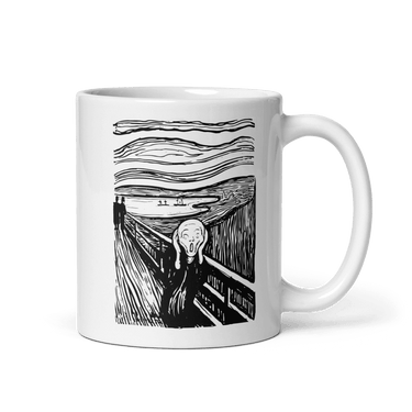 Edvard Munch - The Scream - Sketch Artwork Mug-3